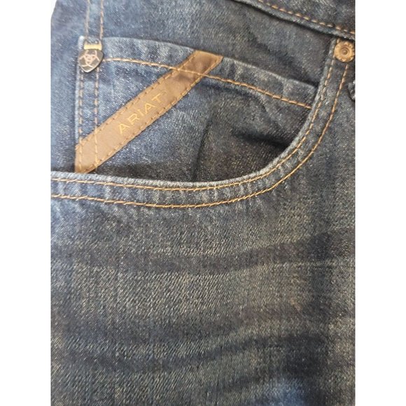 Ariat Legacy M4 Relaxed Boot Cut Jeans Size 36X30 Blue Denim - Picture 6 of 8